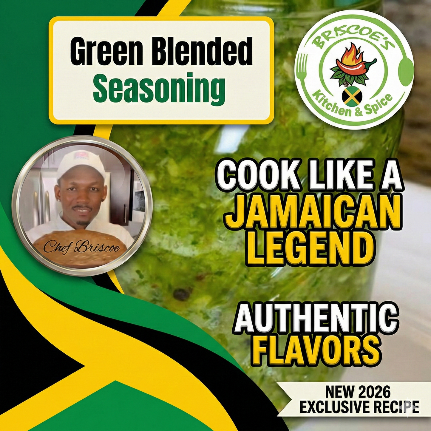 Blended Green Seasoning Recipe Collector's Postcard (Unlocks Video Masterclass)
