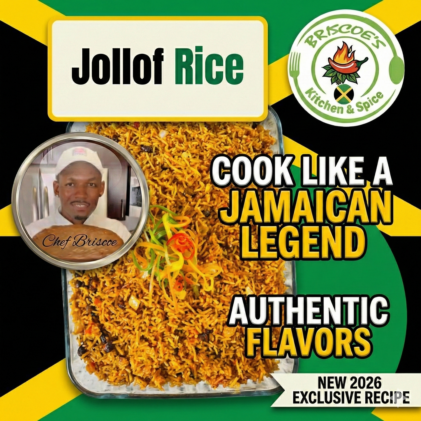 Jollof Rice Recipe Collector's Postcard (Unlocks Video Masterclass)