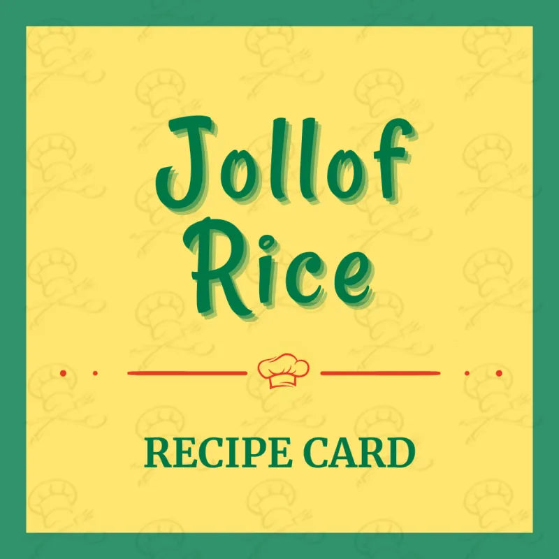 Jollof Rice Recipe Collector's Postcard (Unlocks Video Masterclass)