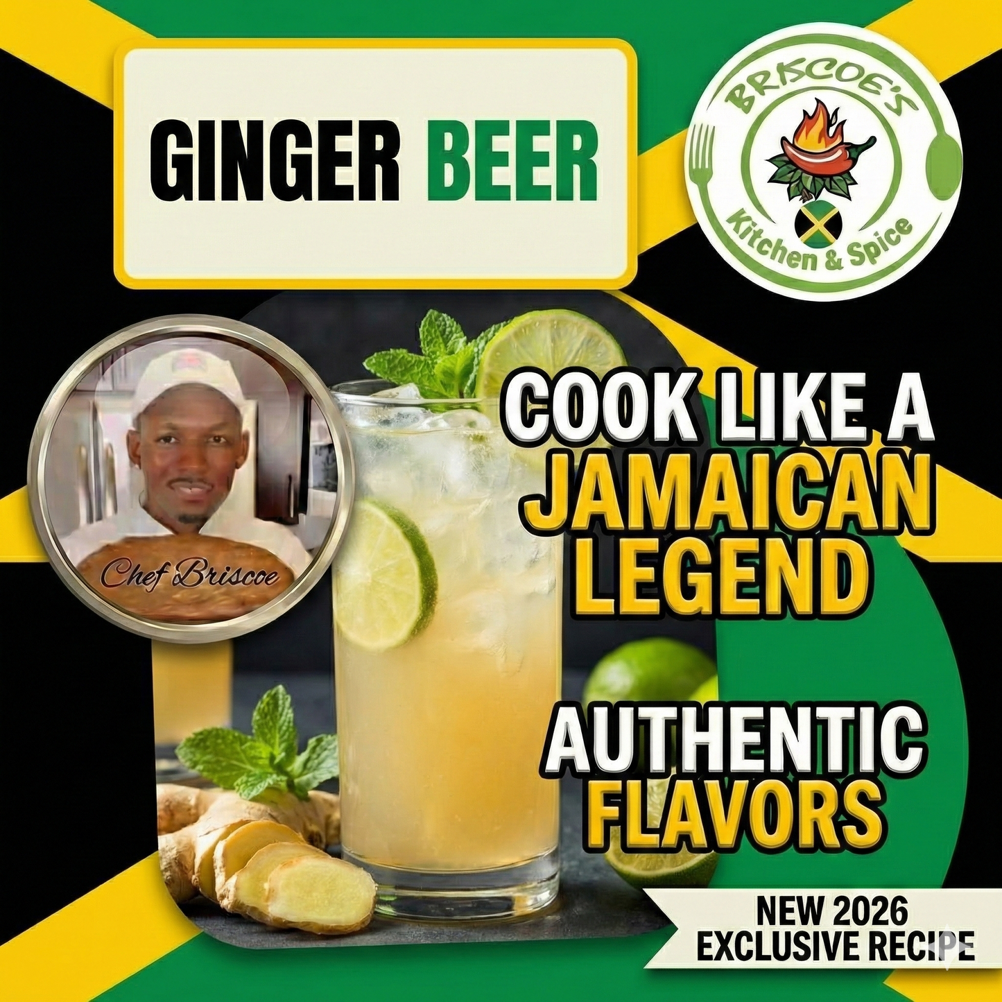 Jamaican Ginger Beer Recipe Collector's Postcard (Unlocks Video Masterclass)