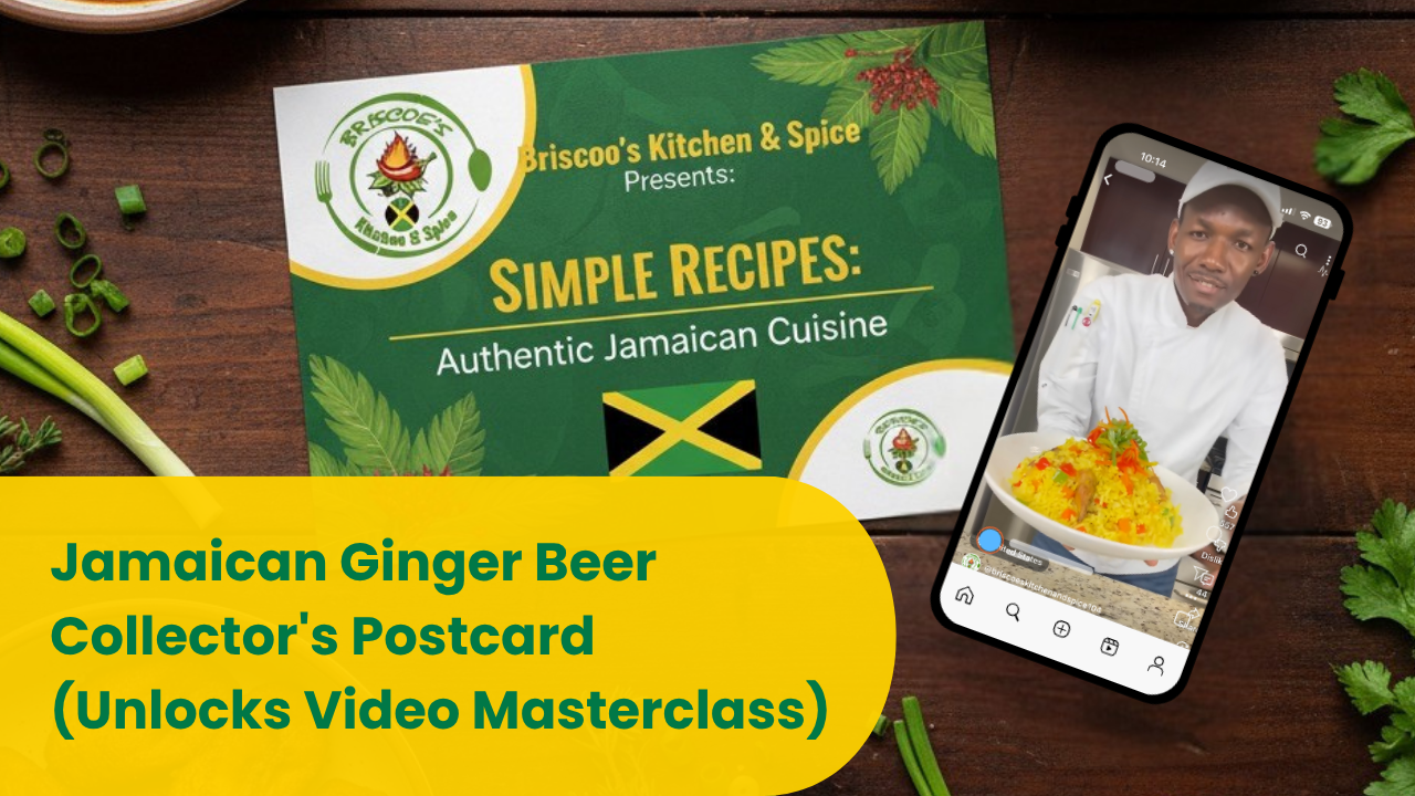 Jamaican Ginger Beer Recipe Collector's Postcard (Unlocks Video Masterclass)